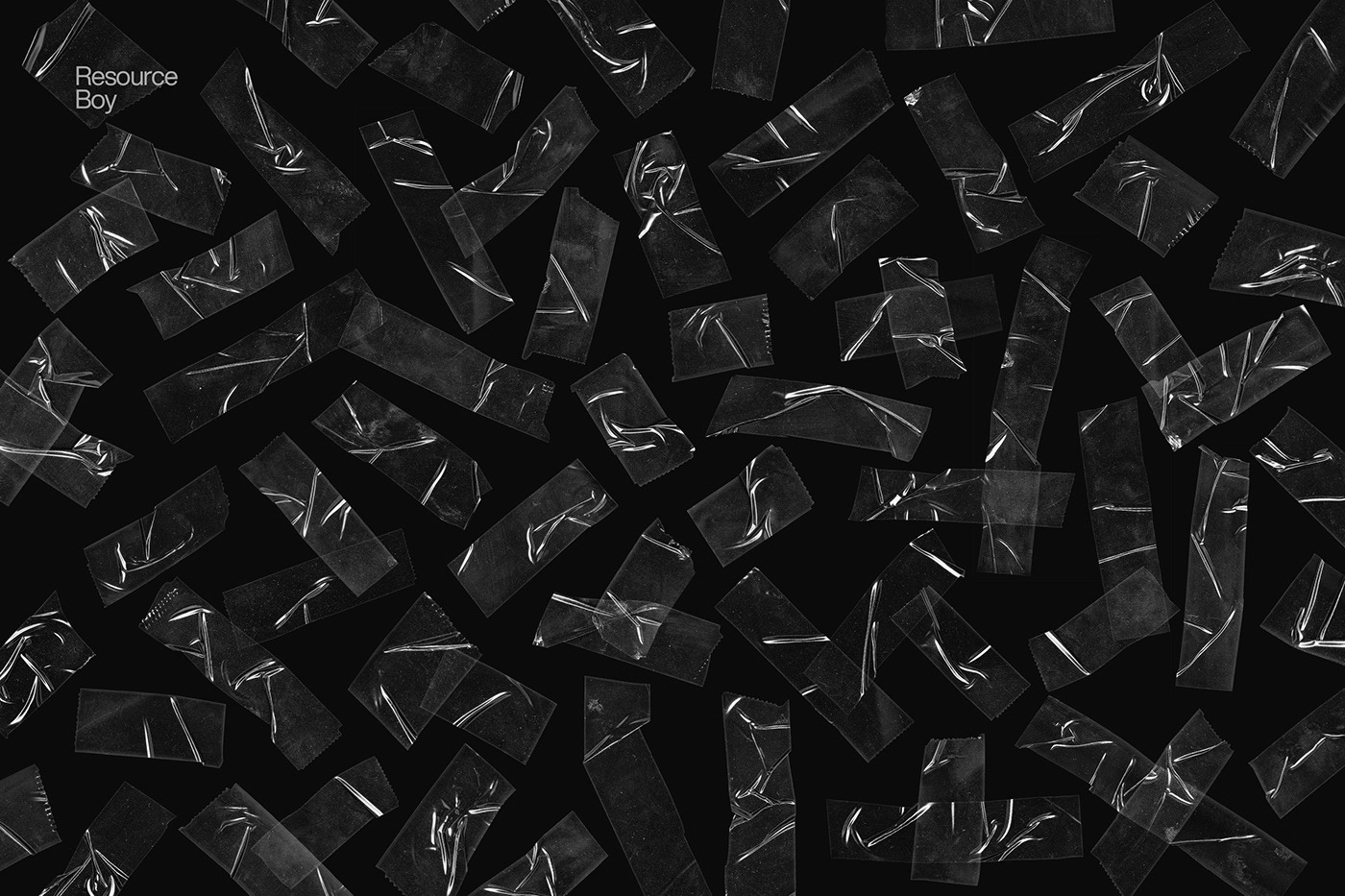 100 Free Transparent Tape Photoshop Brushes 3